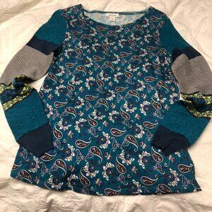 Sundance Sharrah Paisley Floral Print Shirt - XS